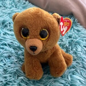 Ty Beanie Babies Golden Brown Bear Plush brownie